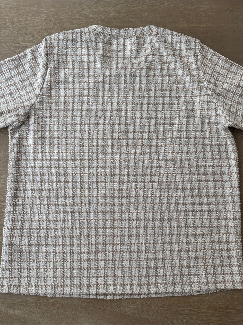 Dazy Plaid Textured Tee | 1XL - Picture 4 of 7